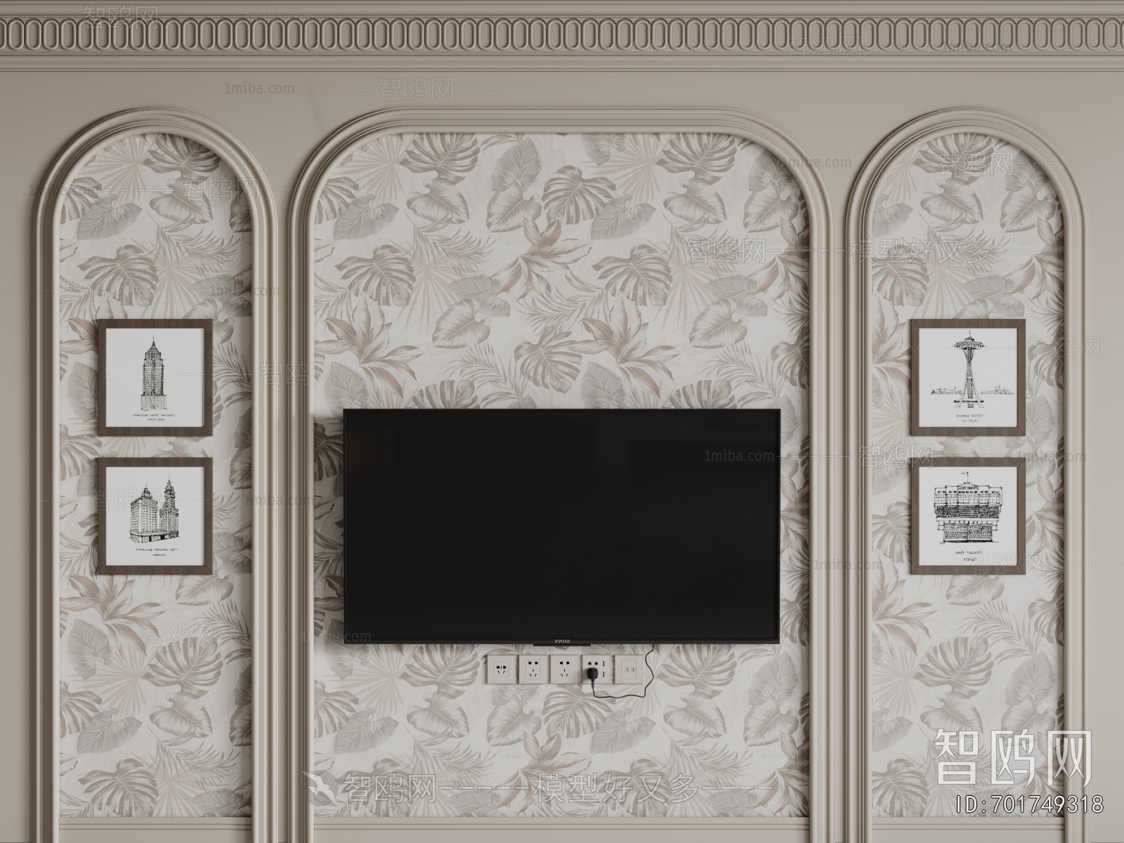 French Style TV Wall