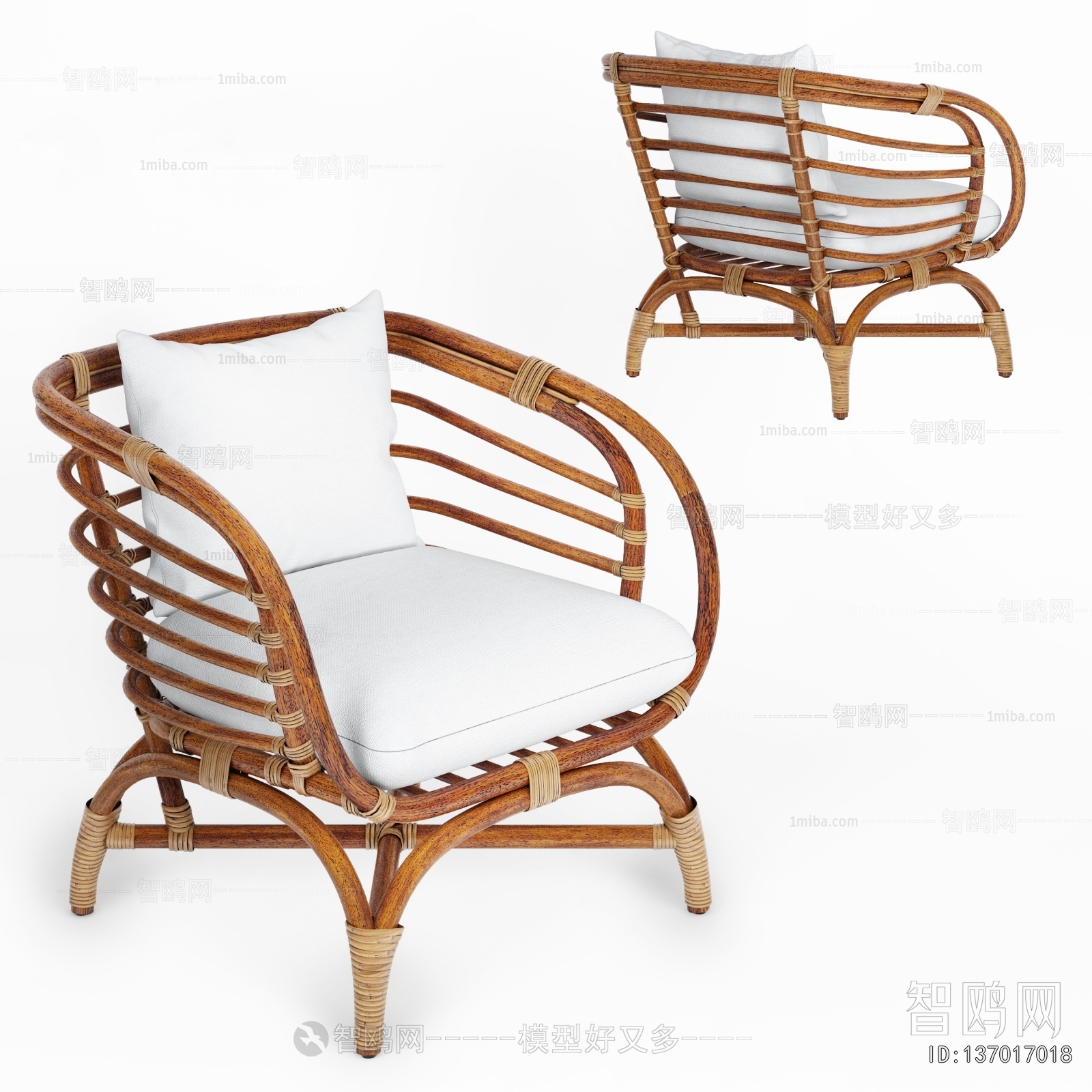 Wabi-sabi Style Lounge Chair