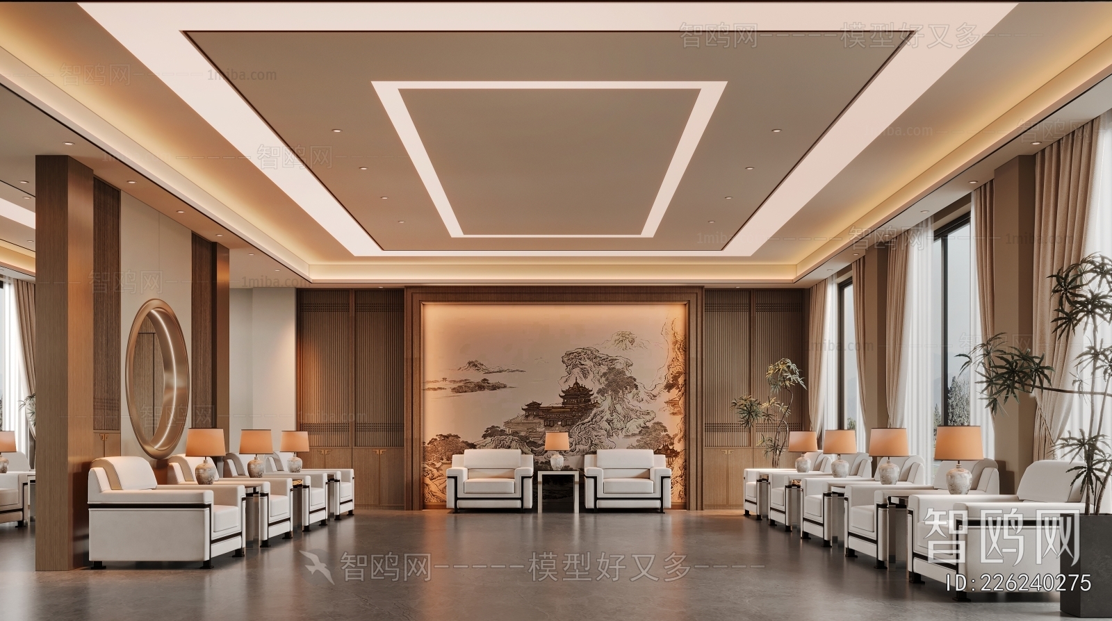 New Chinese Style Reception Room