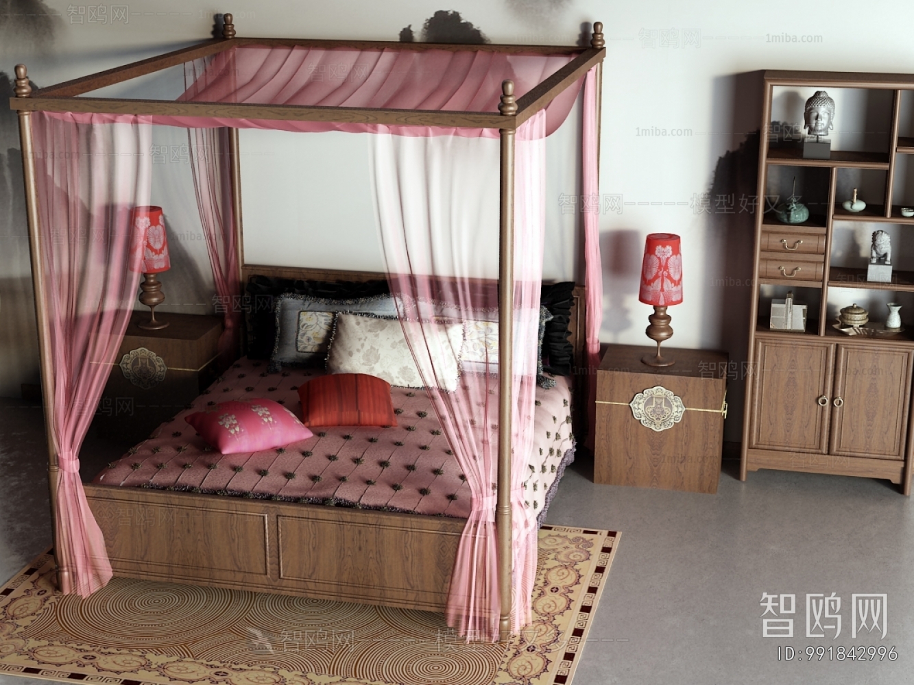 Chinese Style Double Bed