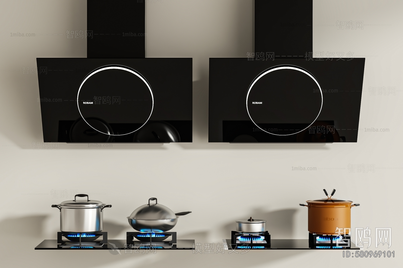 Modern Kitchen Electric Gas Range