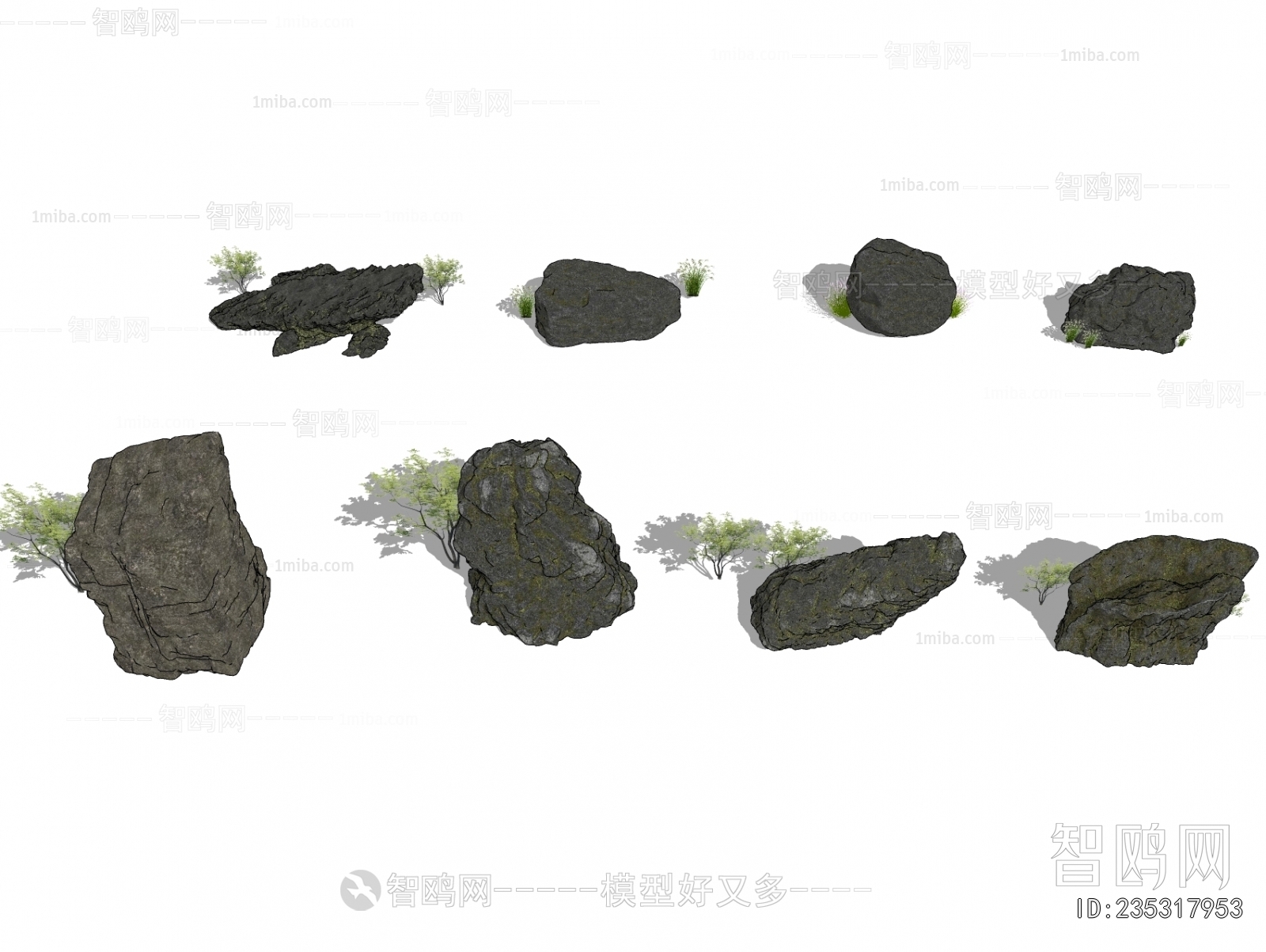 Chinese Style Rockery Waterscape