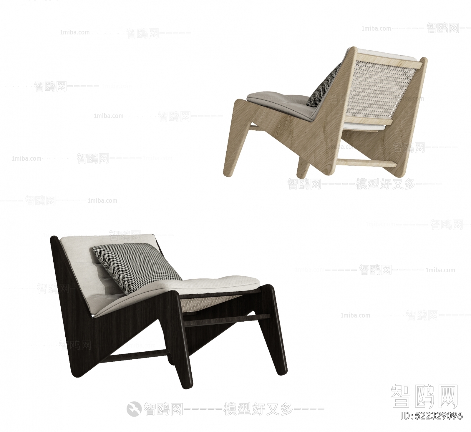 Wabi-sabi Style Lounge Chair