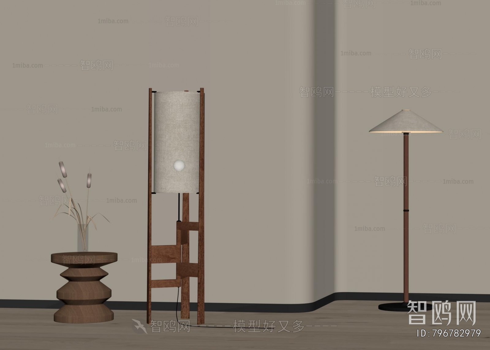 Wabi-sabi Style Floor Lamp