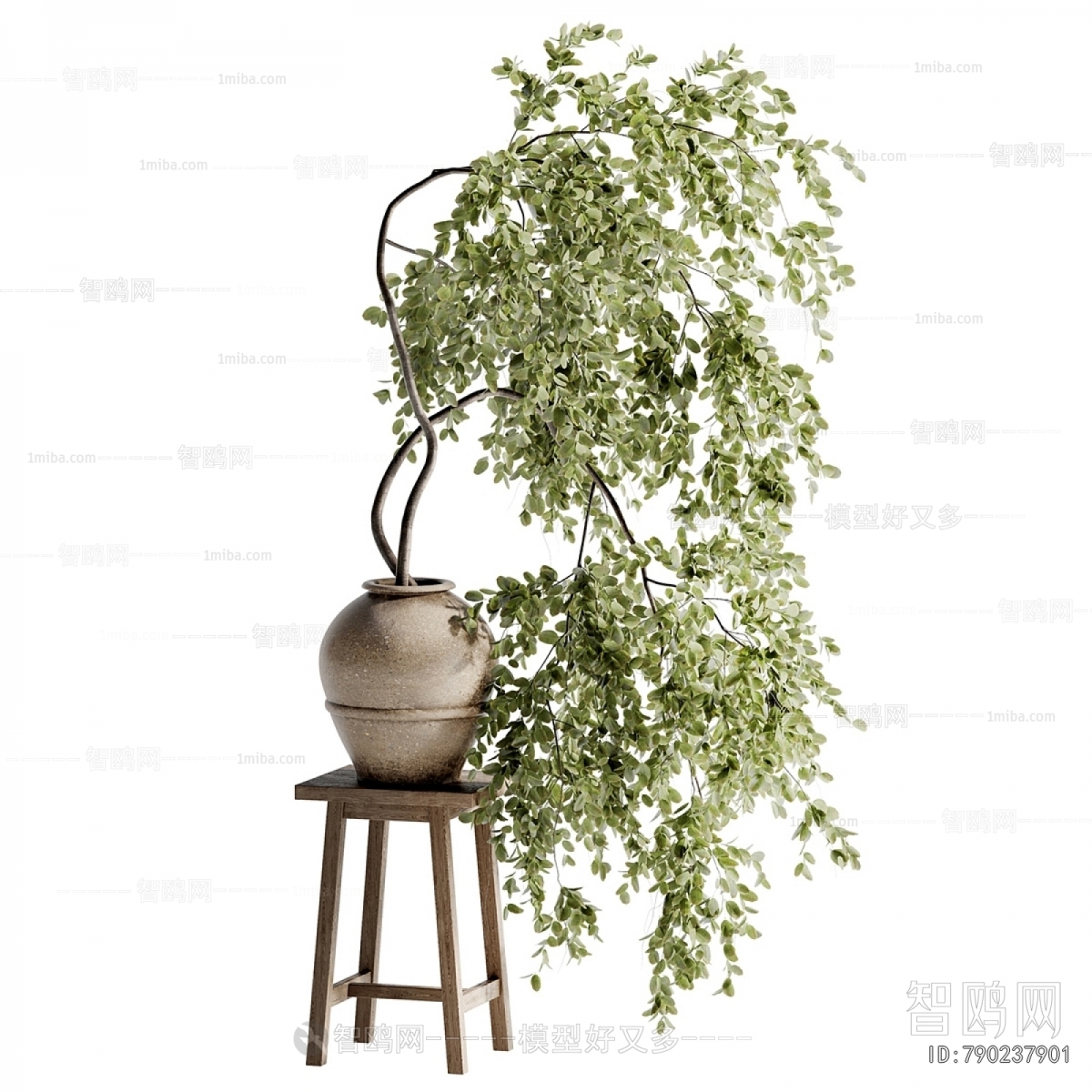 Wabi-sabi Style Desktop Plant