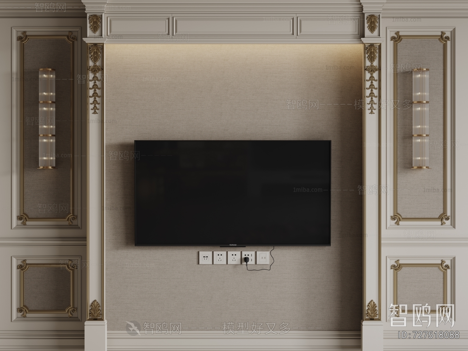 French Style TV Wall