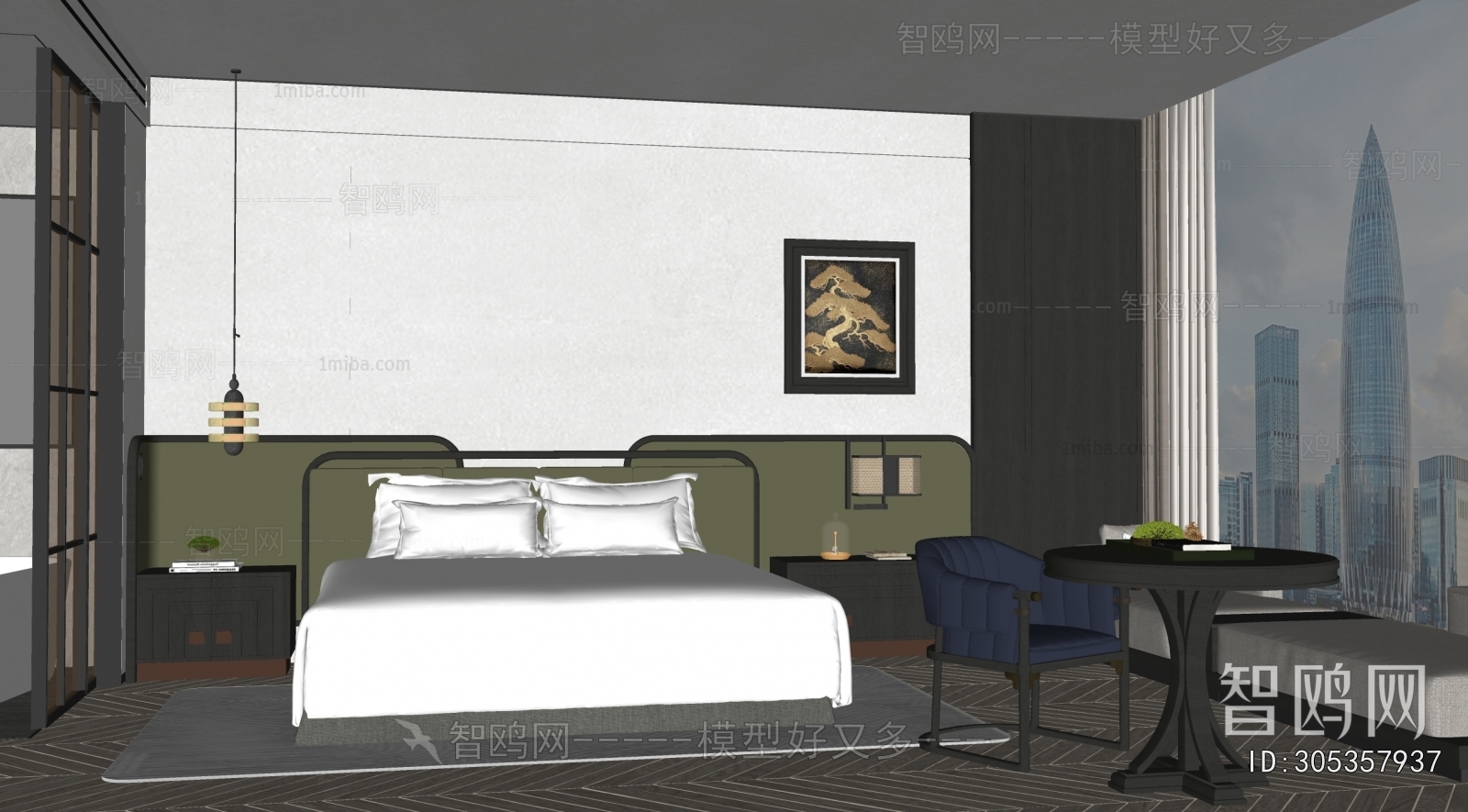 Modern Guest Room