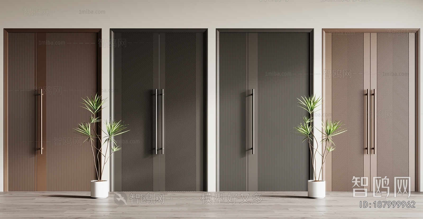 Modern Double Door