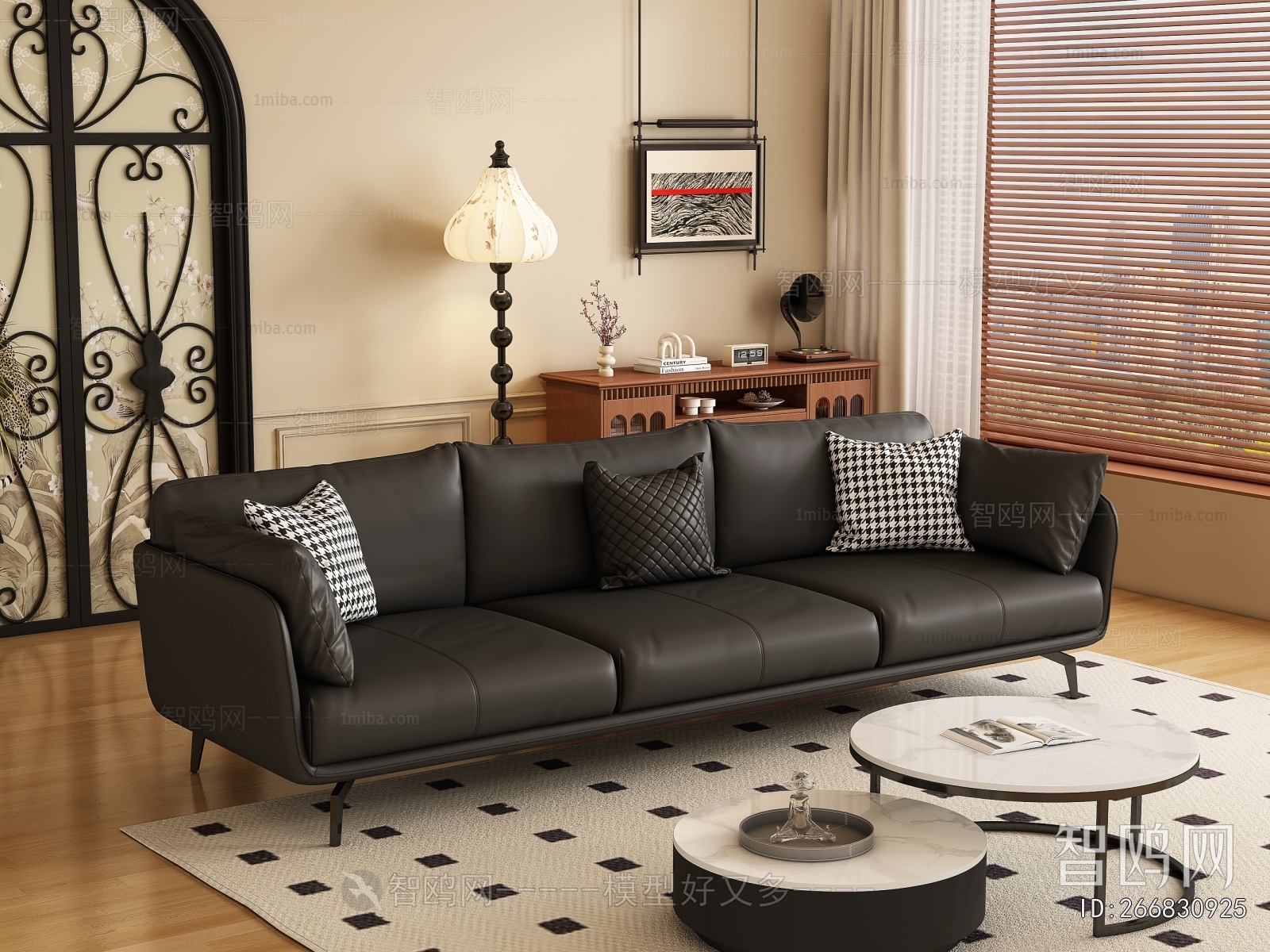 Modern Three-seat Sofa