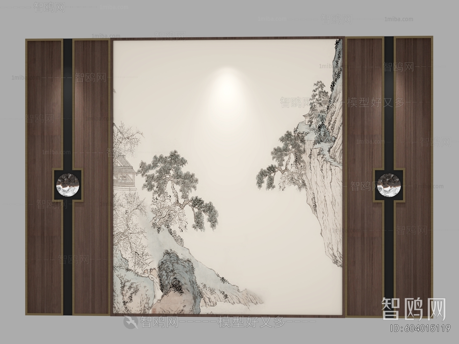 New Chinese Style TV Wall