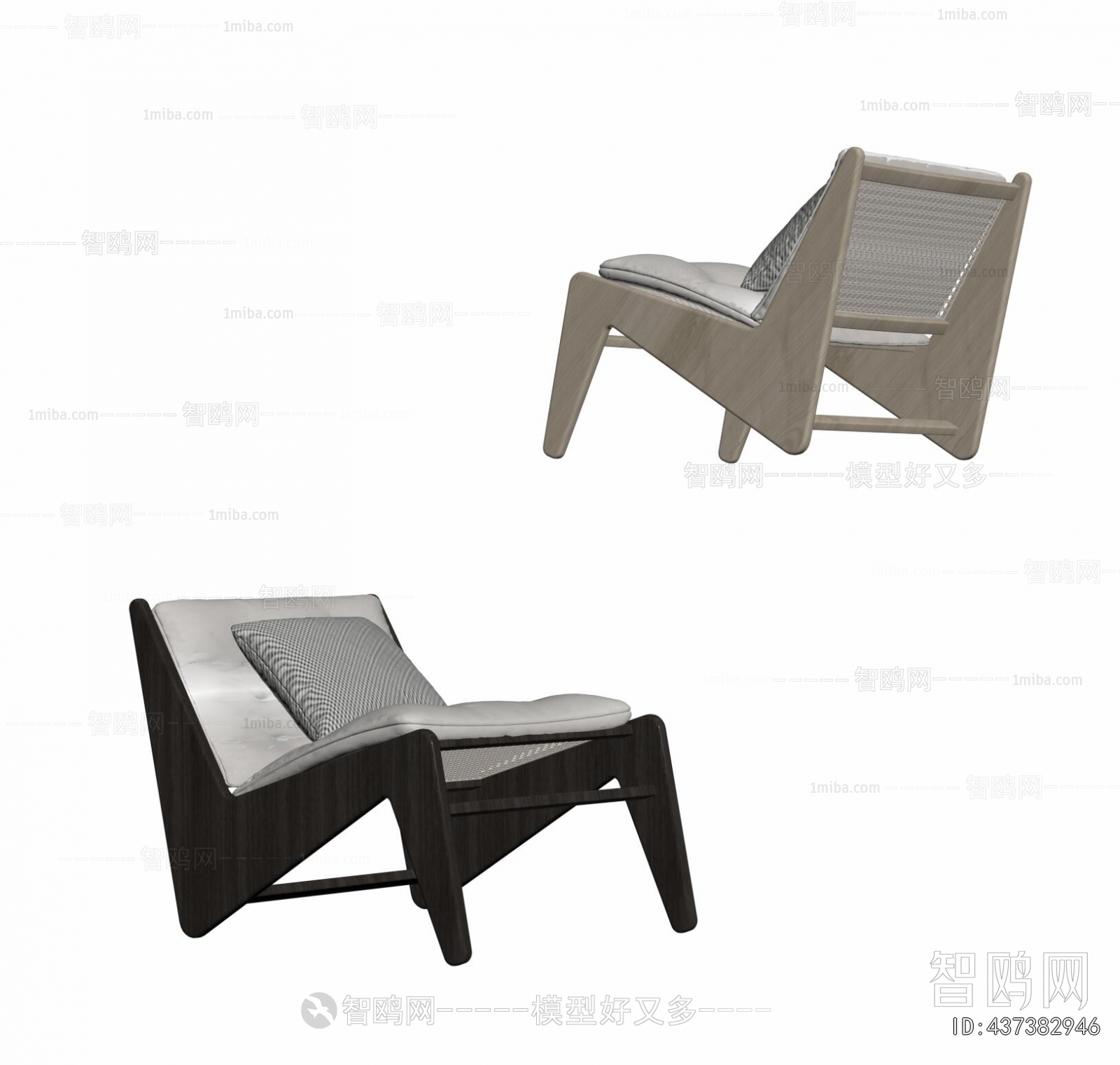 Wabi-sabi Style Lounge Chair