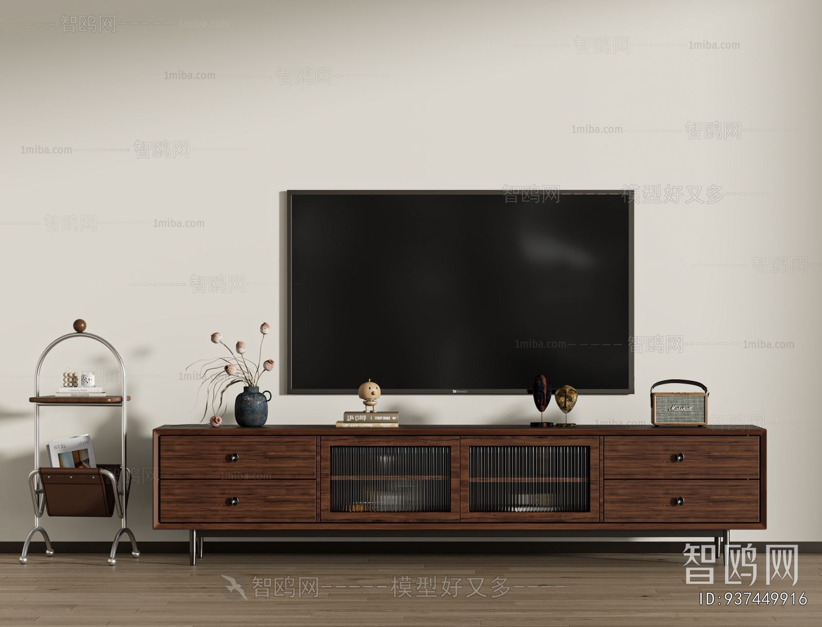 Wabi-sabi Style TV Cabinet