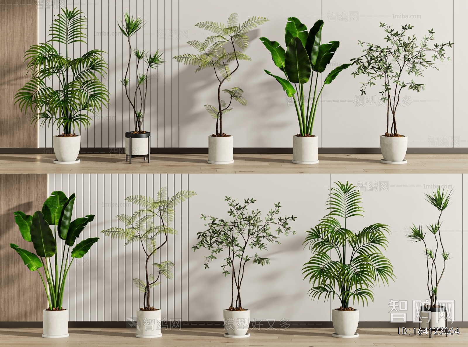 Modern Ground Green Plant Potted Plants