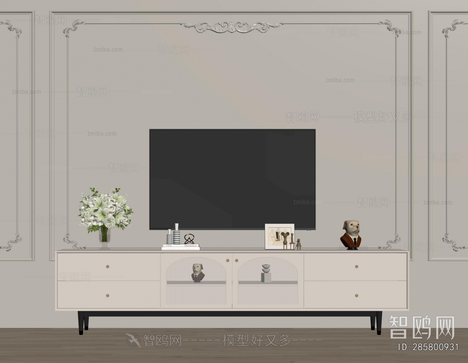 French Style TV Cabinet