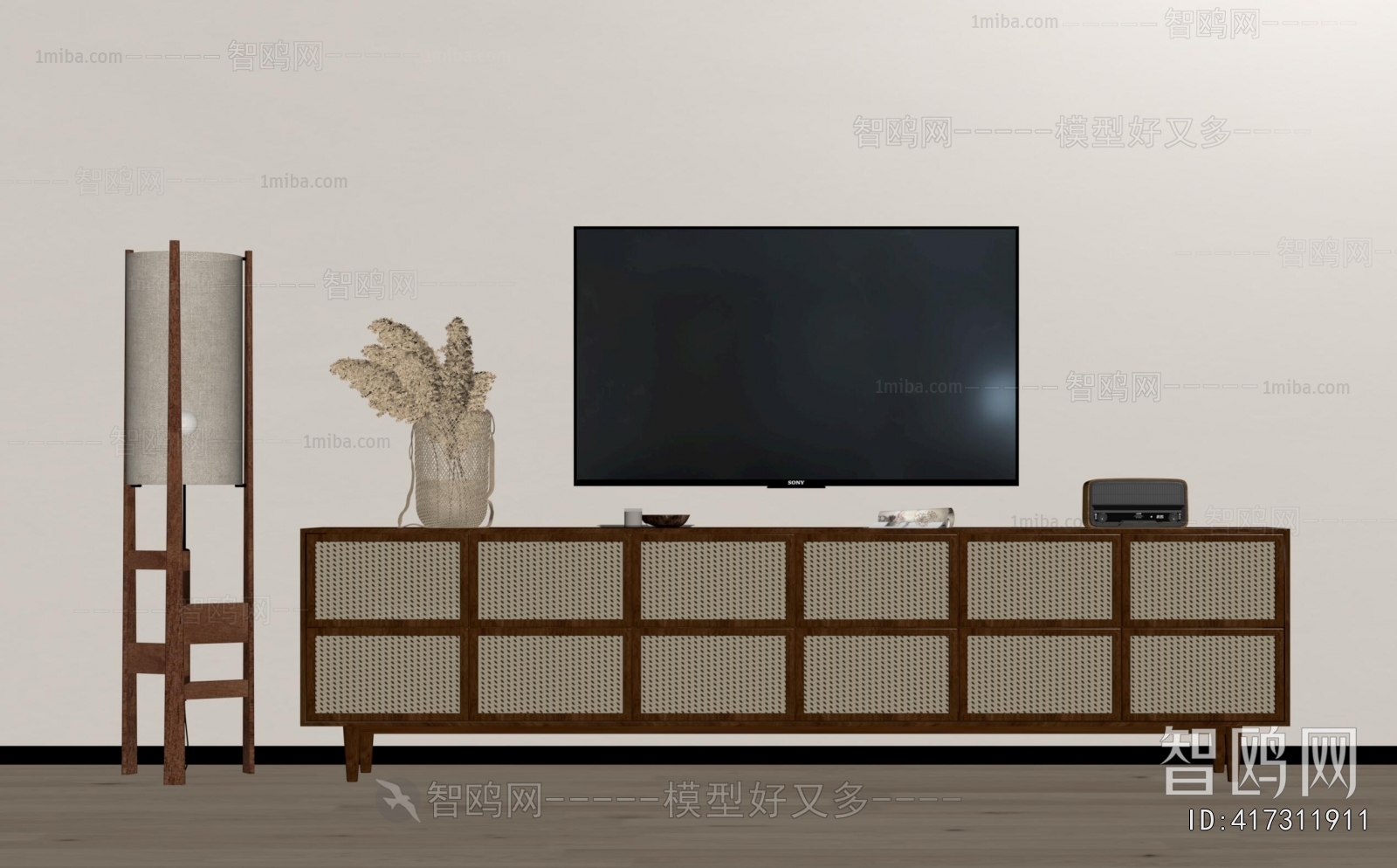 Wabi-sabi Style TV Cabinet