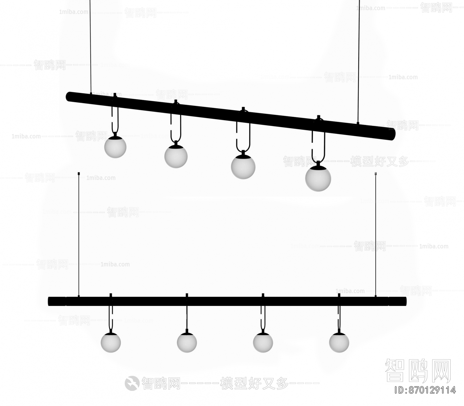 Modern Long Chandelier