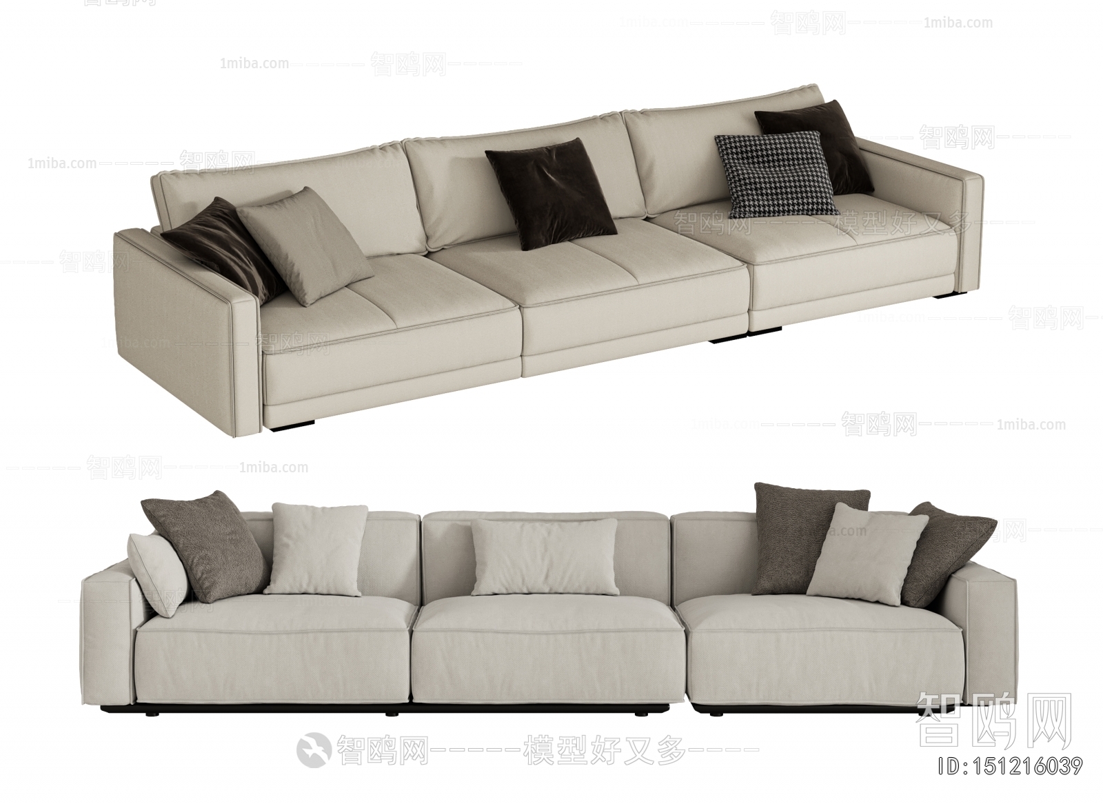 Minotti 现代三人沙发