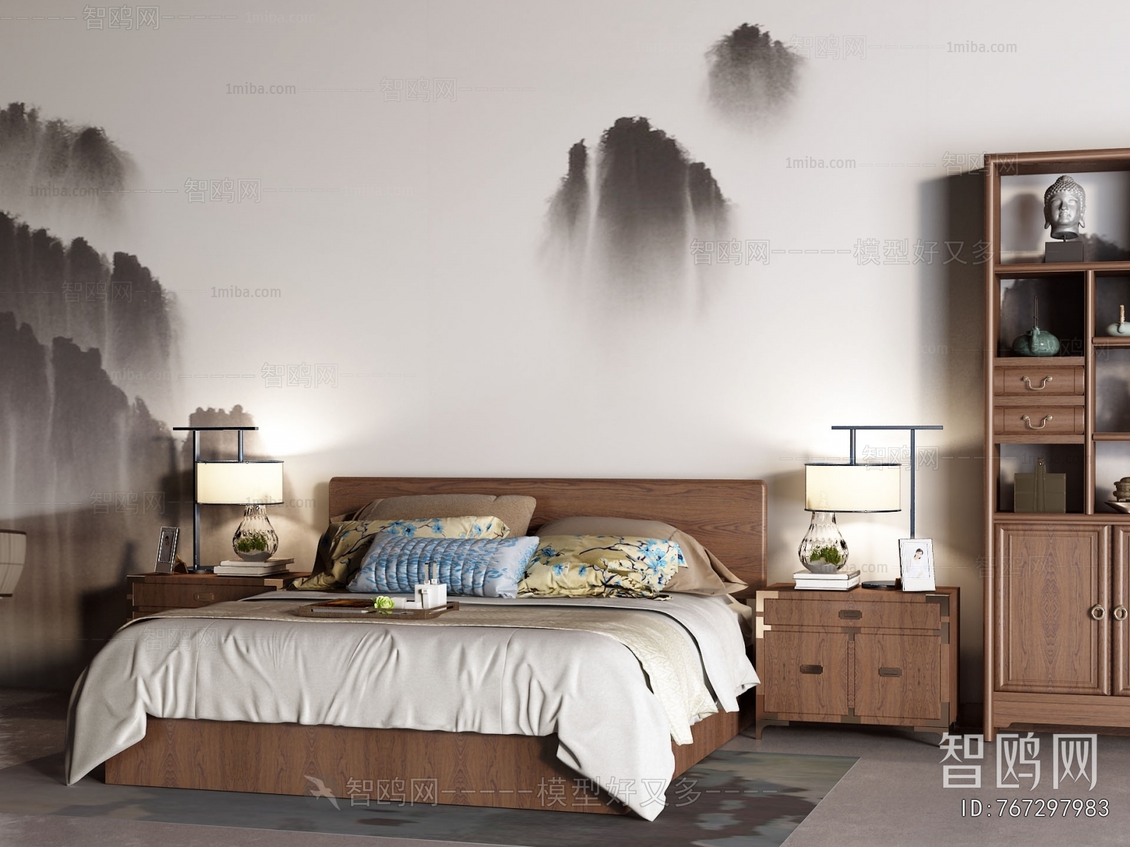 Chinese Style Double Bed