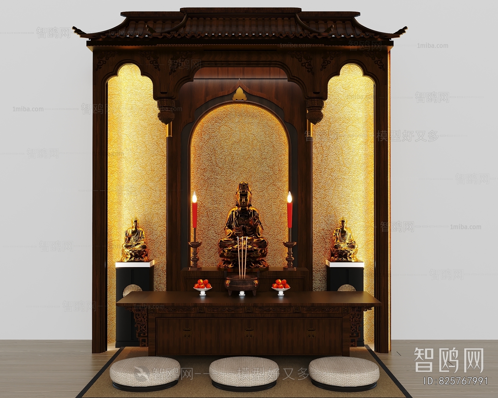 Chinese Style Buddhist Niche