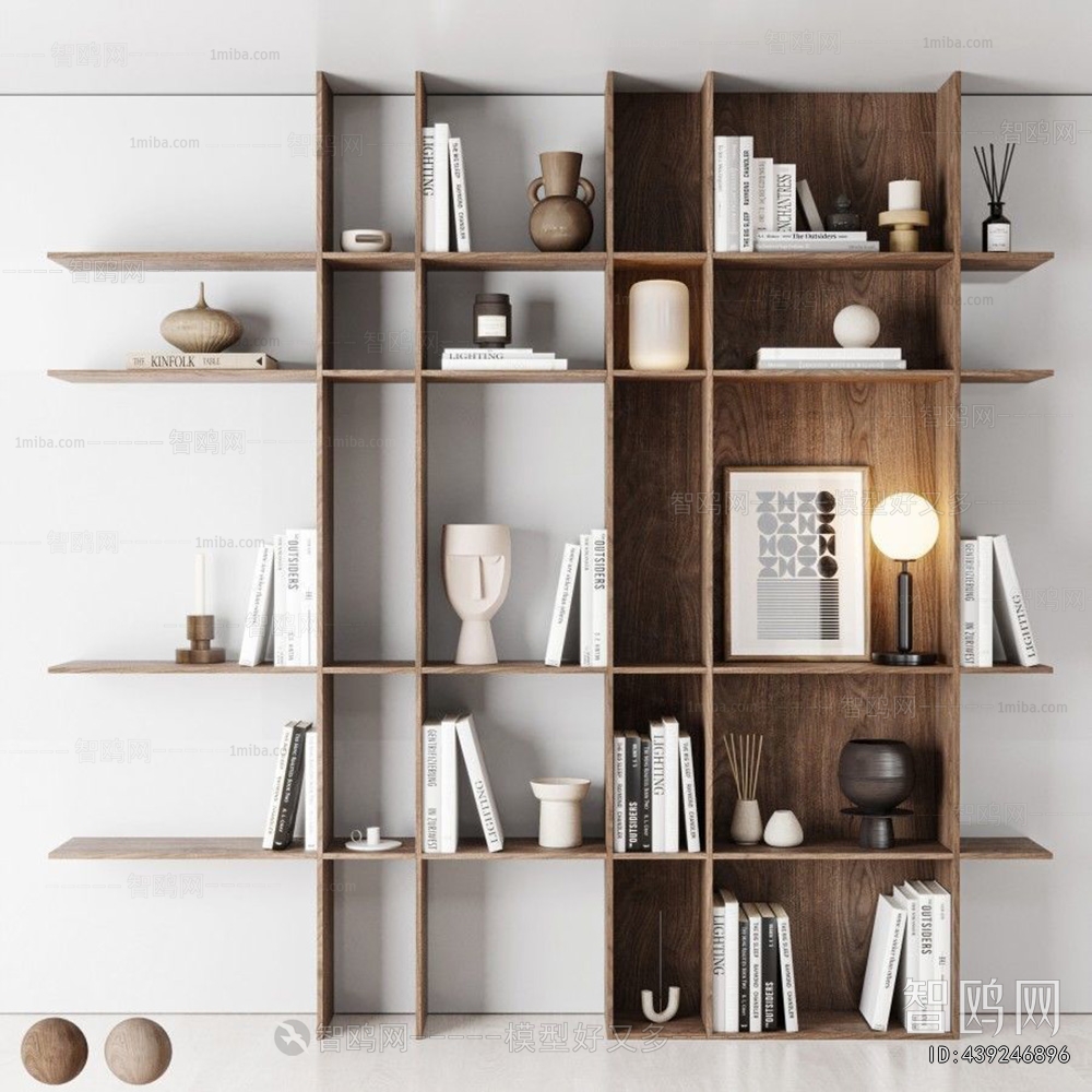 Wabi-sabi Style Bookshelf