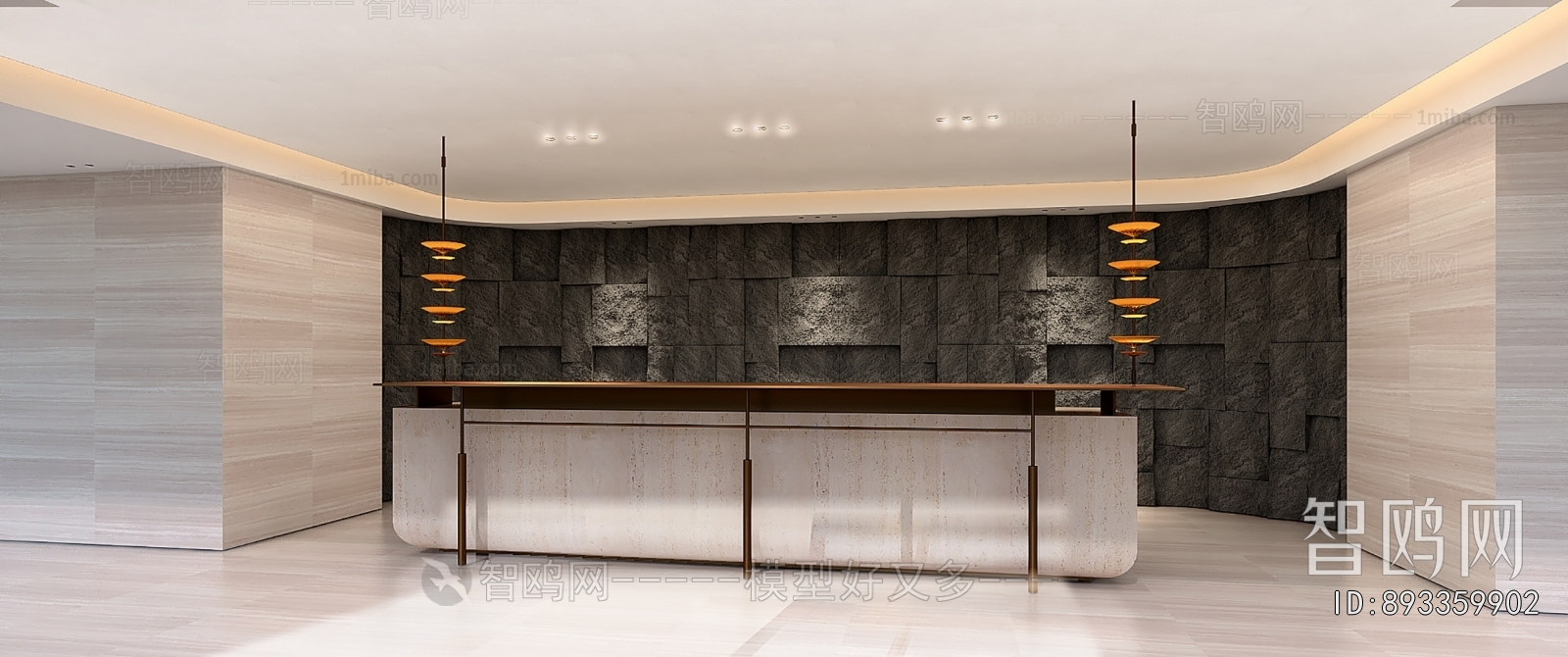 Modern Office Reception Desk