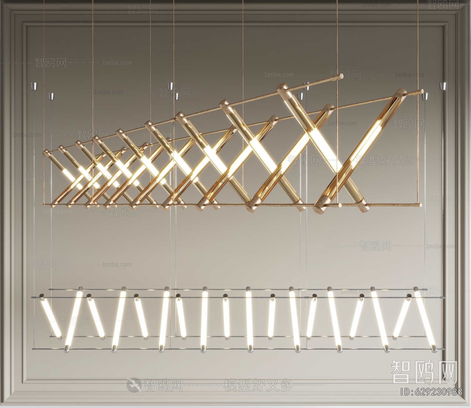 Modern Long Chandelier