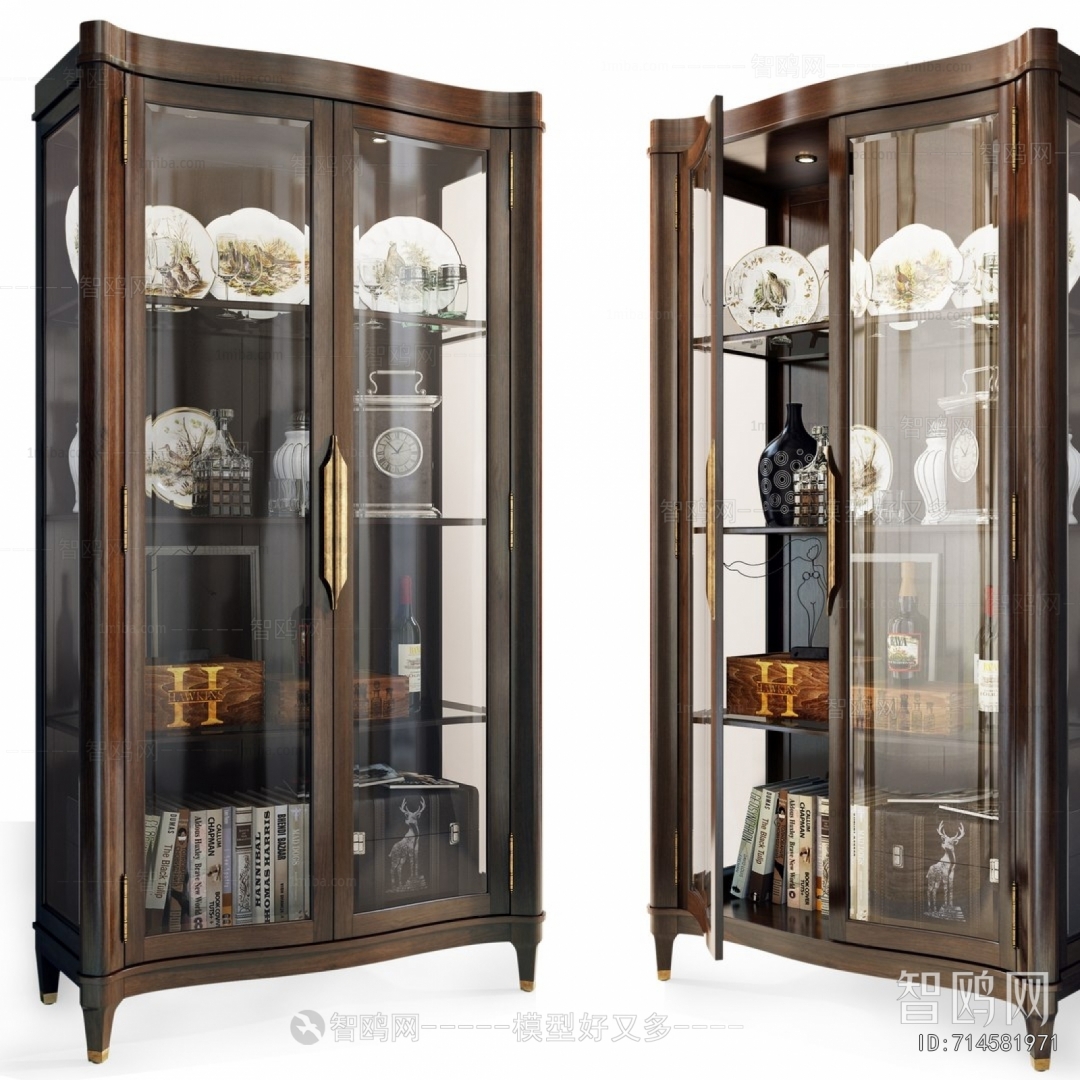 Simple European Style Decorative Cabinet