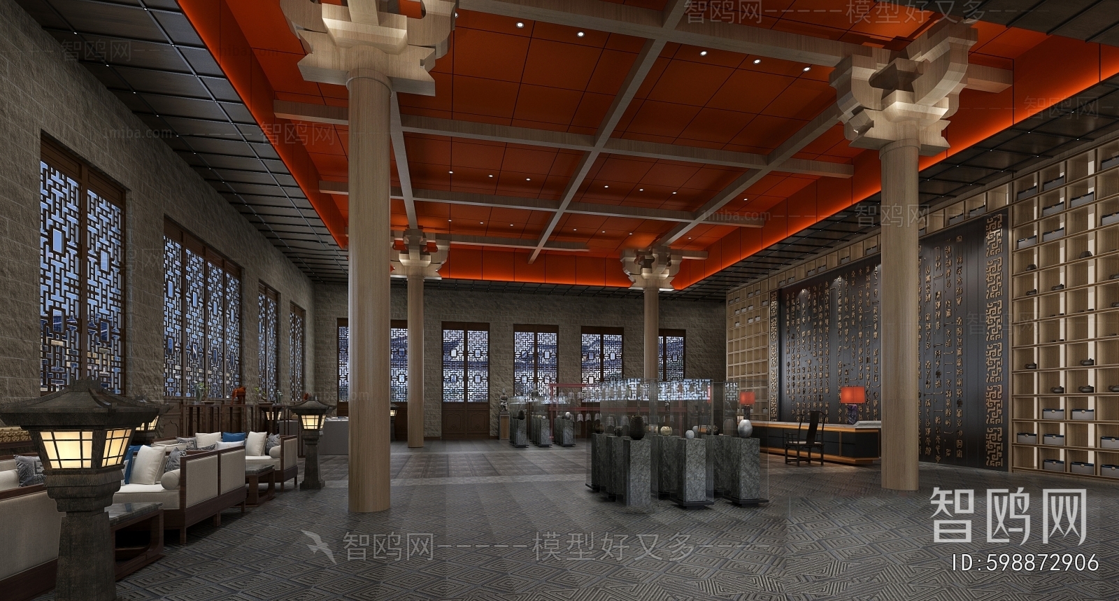 New Chinese Style Lobby Hall