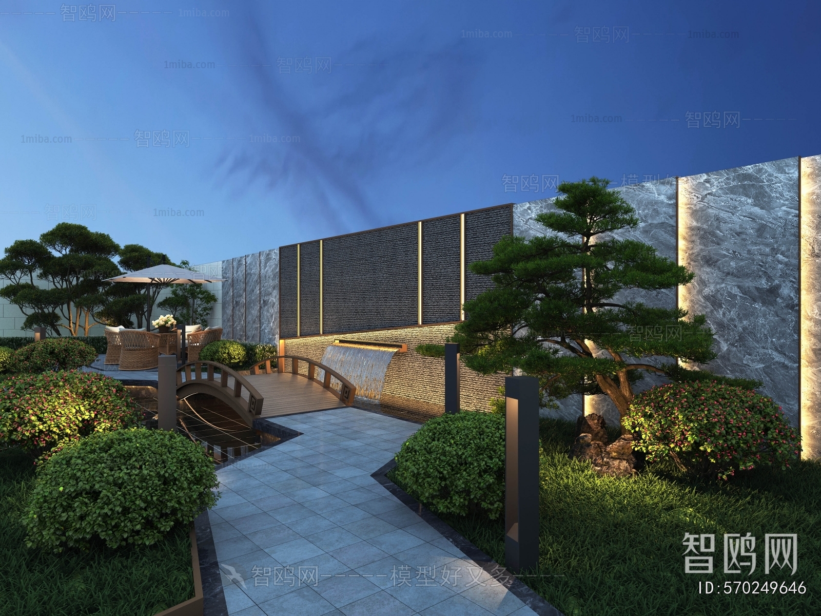 New Chinese Style Courtyard/landscape