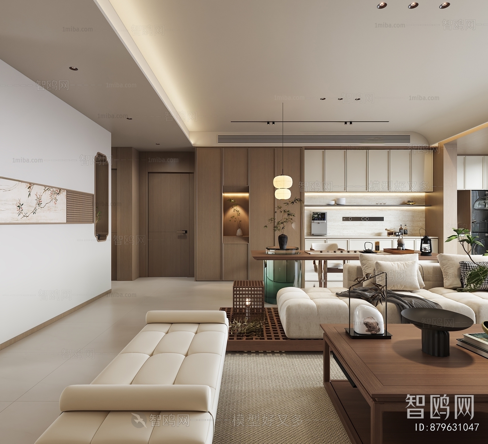 New Chinese Style A Living Room