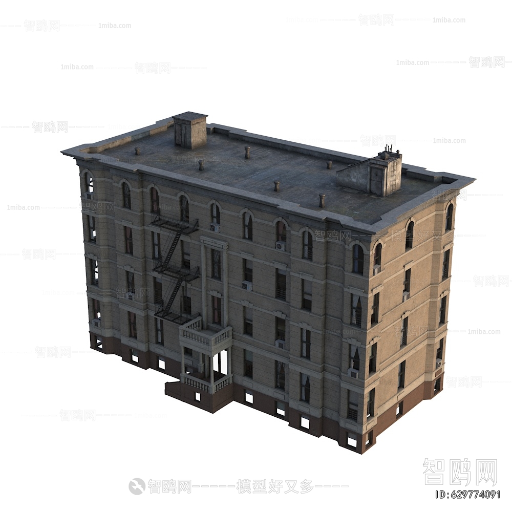 美式古典西方建筑外观