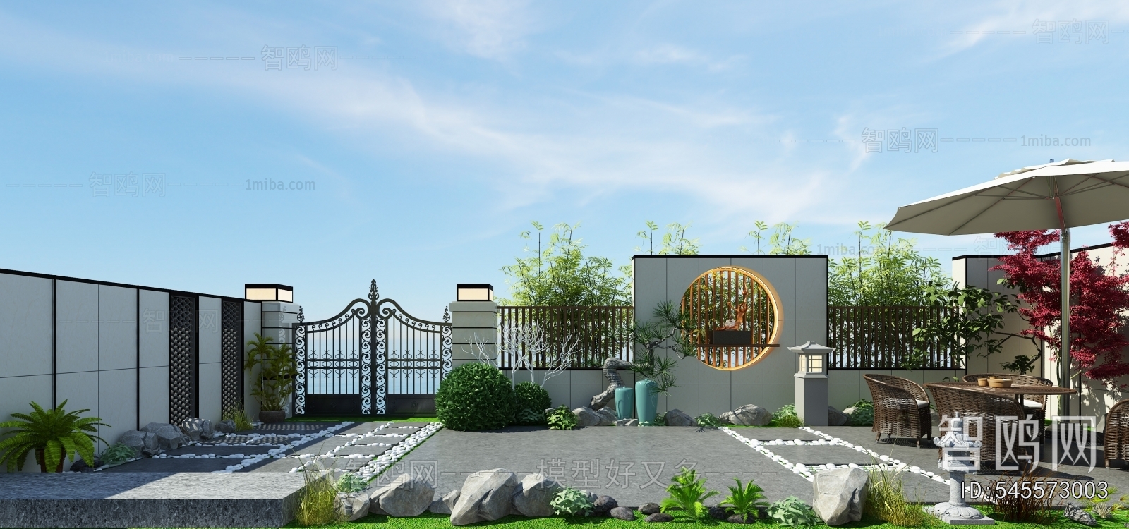 New Chinese Style Courtyard/landscape