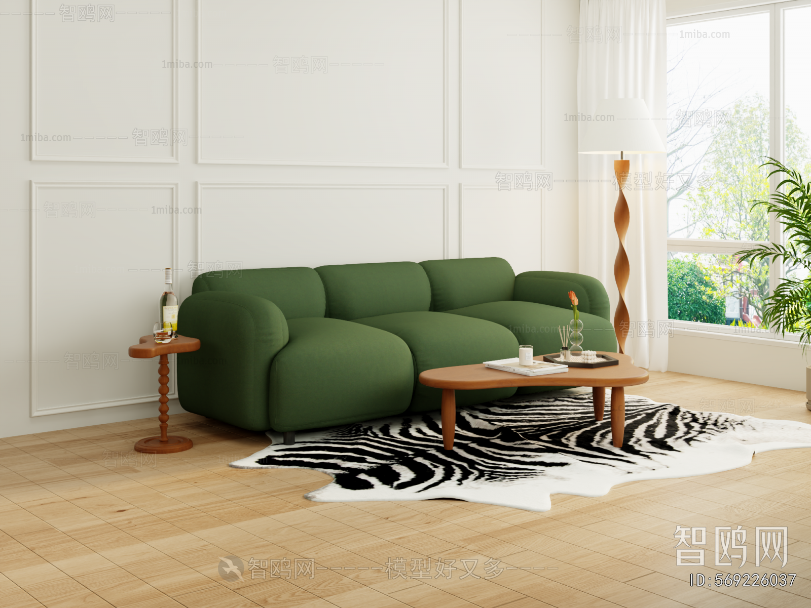 Modern Three-seat Sofa