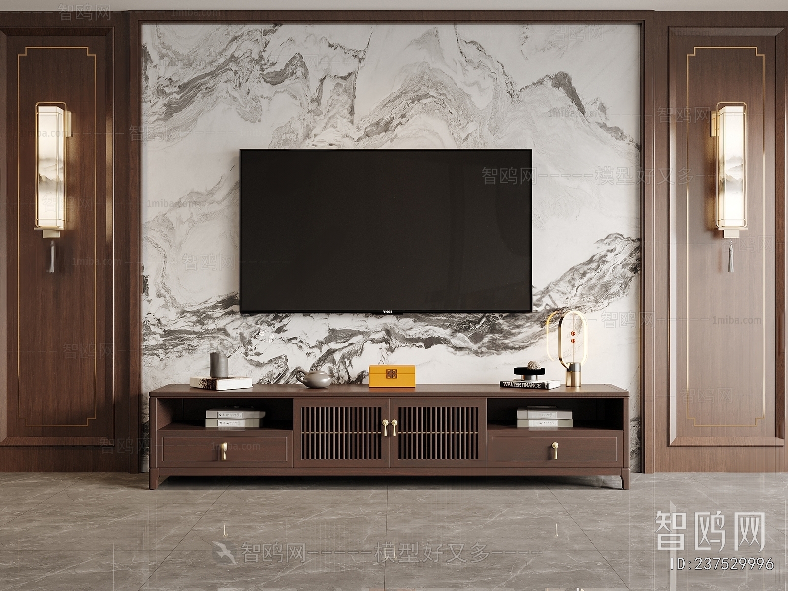 New Chinese Style TV Cabinet