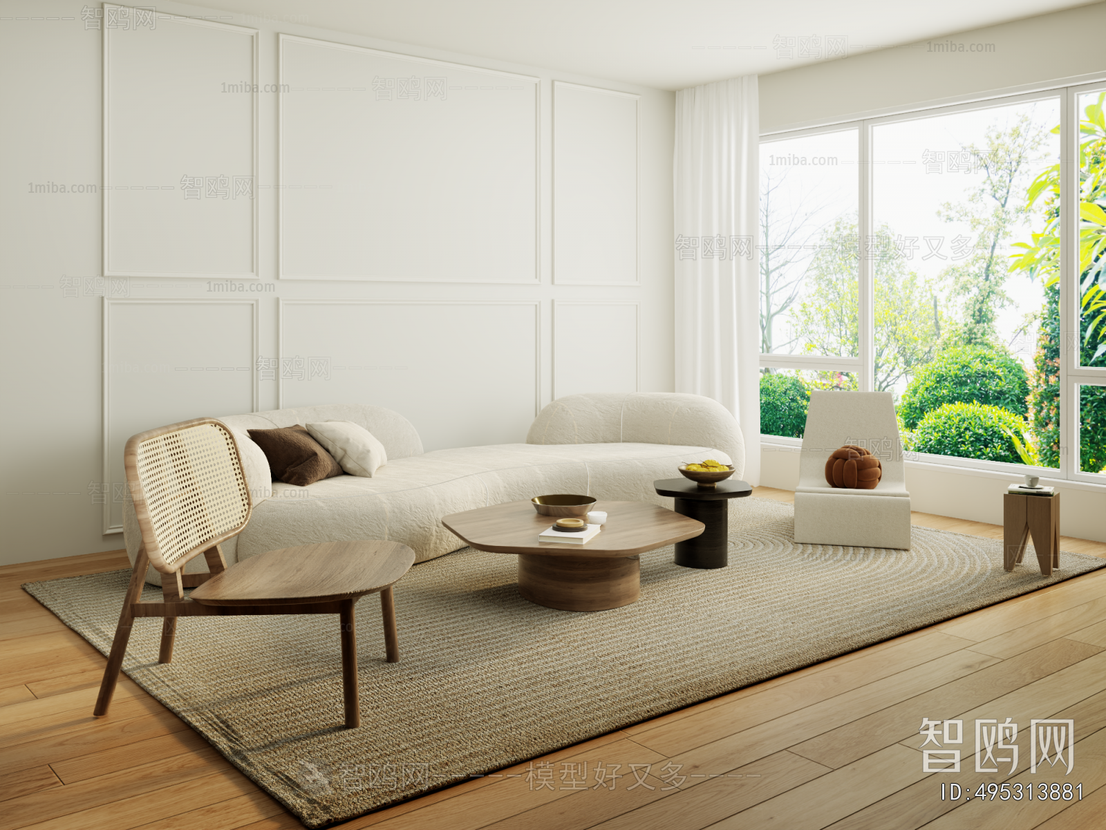 Wabi-sabi Style Sofa Combination