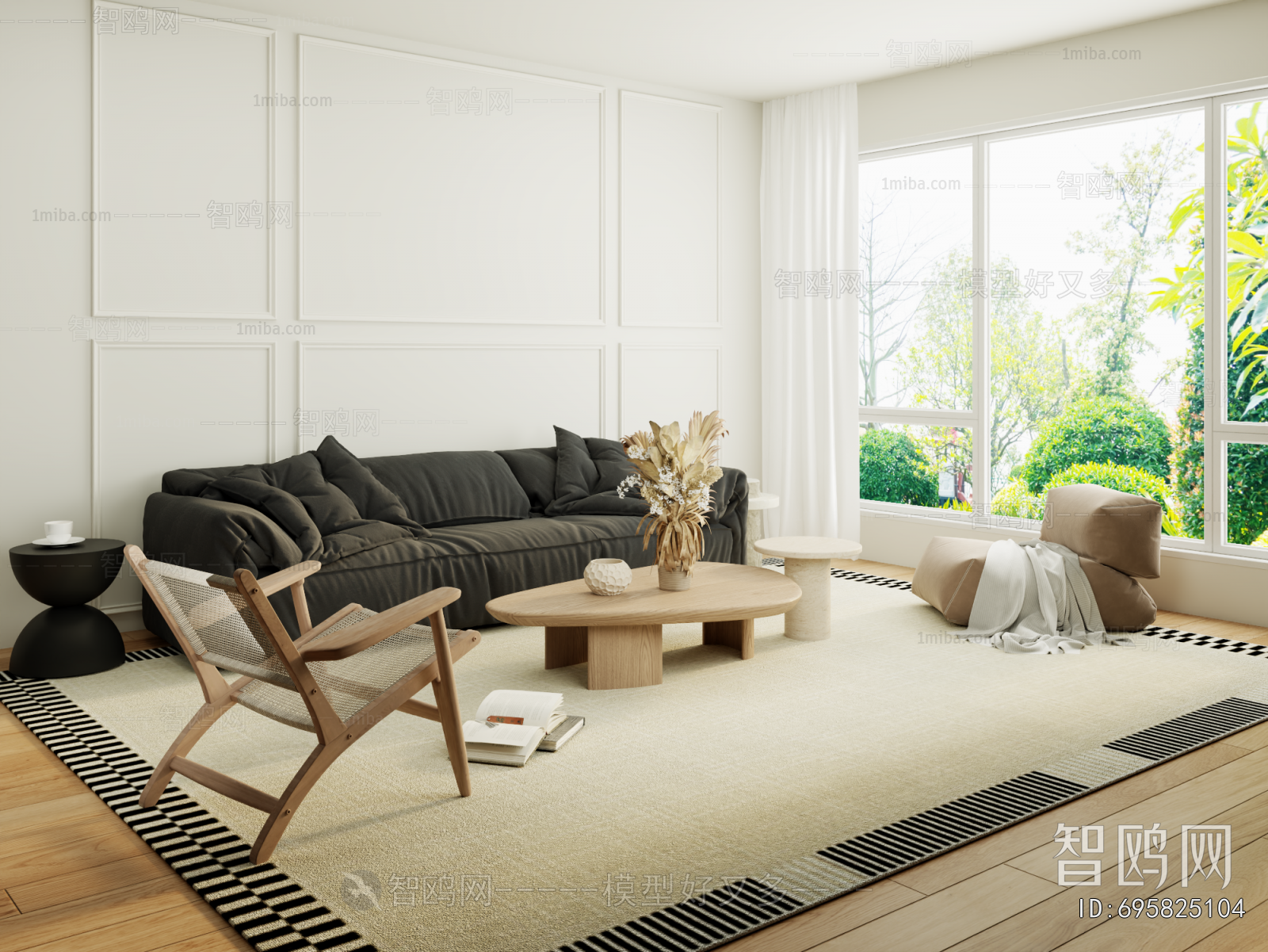 Wabi-sabi Style Sofa Combination