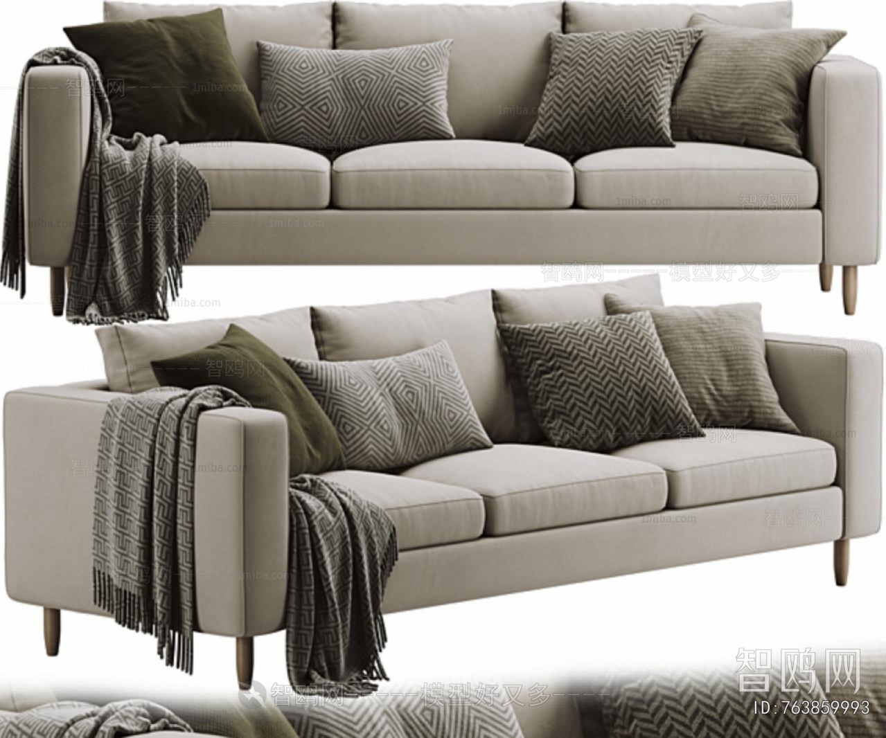 Modern Three-seat Sofa