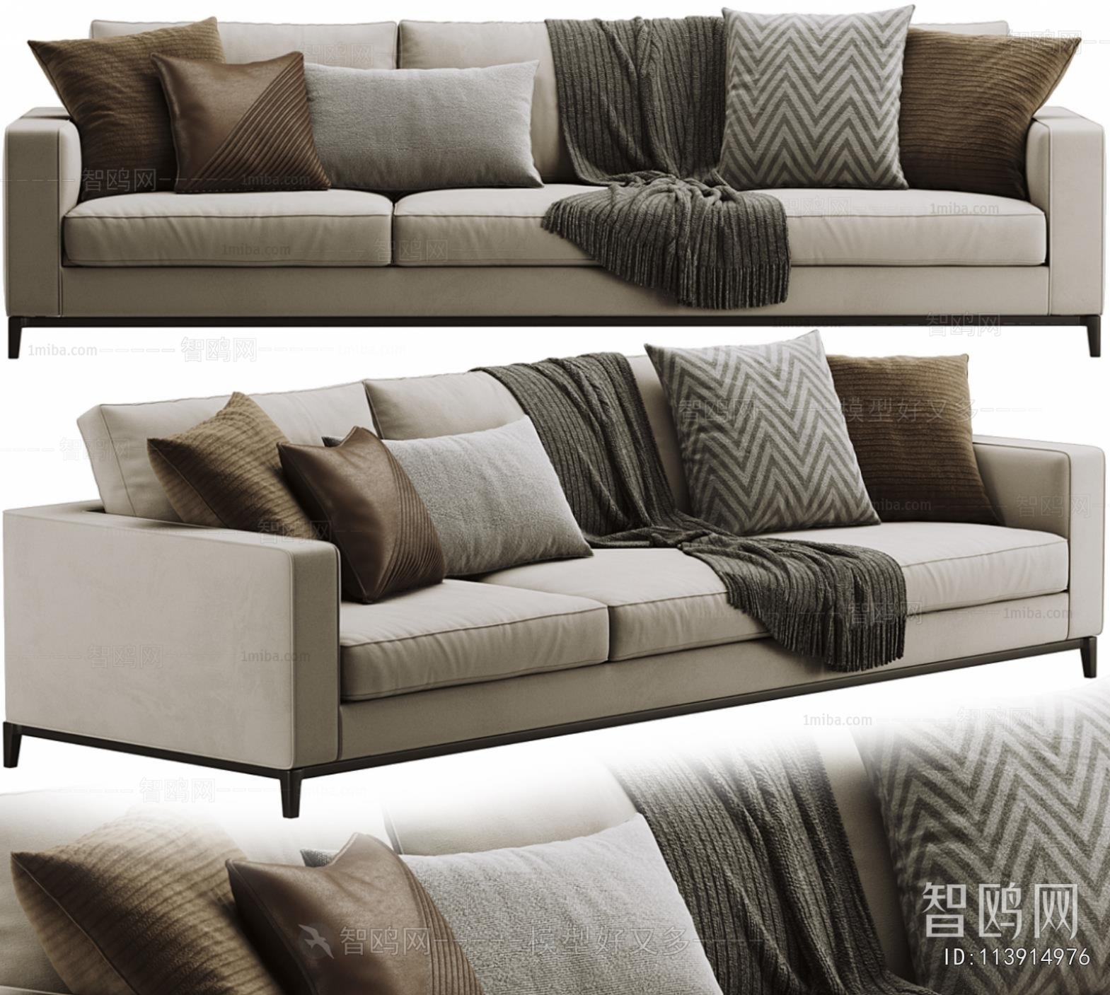 Modern Three-seat Sofa