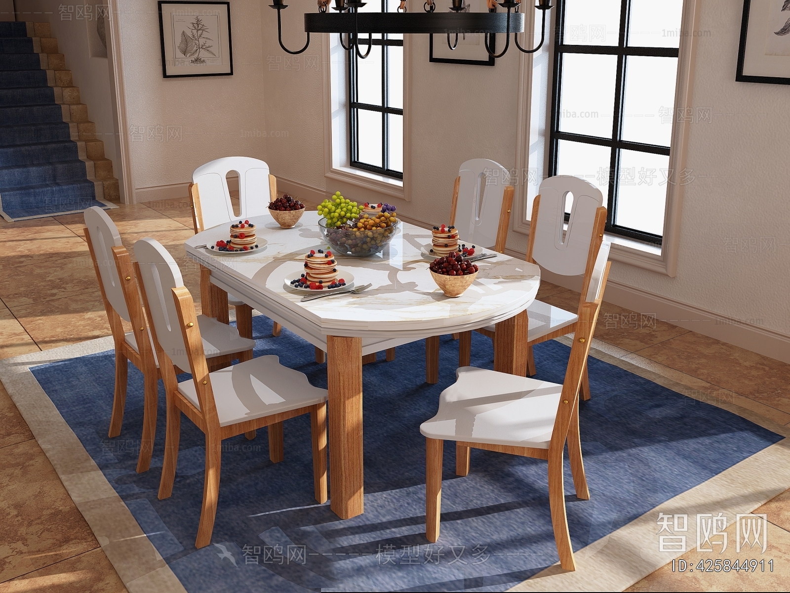 Modern Nordic Style Dining Table And Chairs