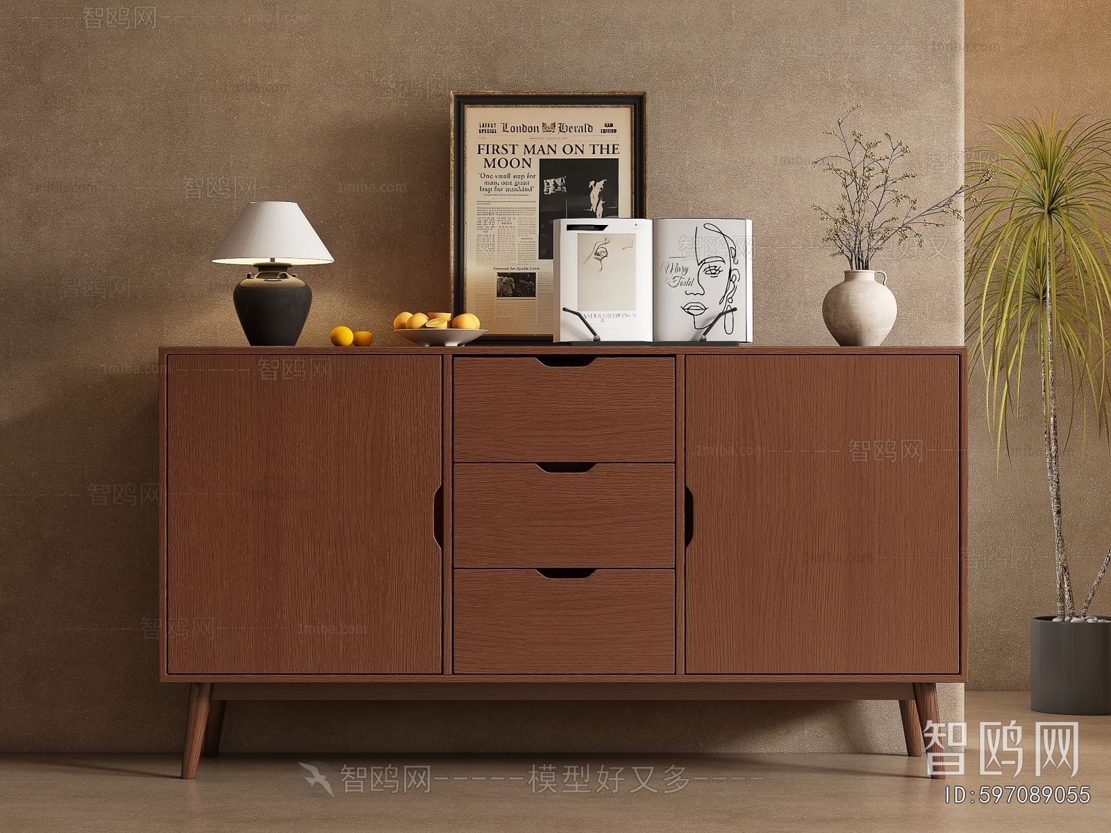 Wabi-sabi Style Sideboard