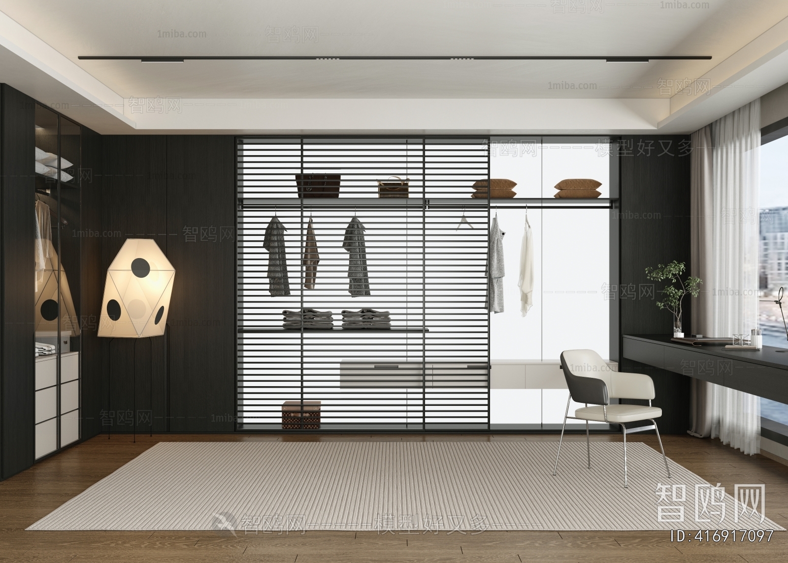 Modern Clothes Storage Area