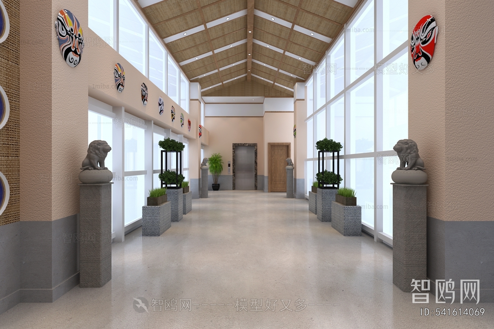 Chinese Style Corridor/elevator Hall