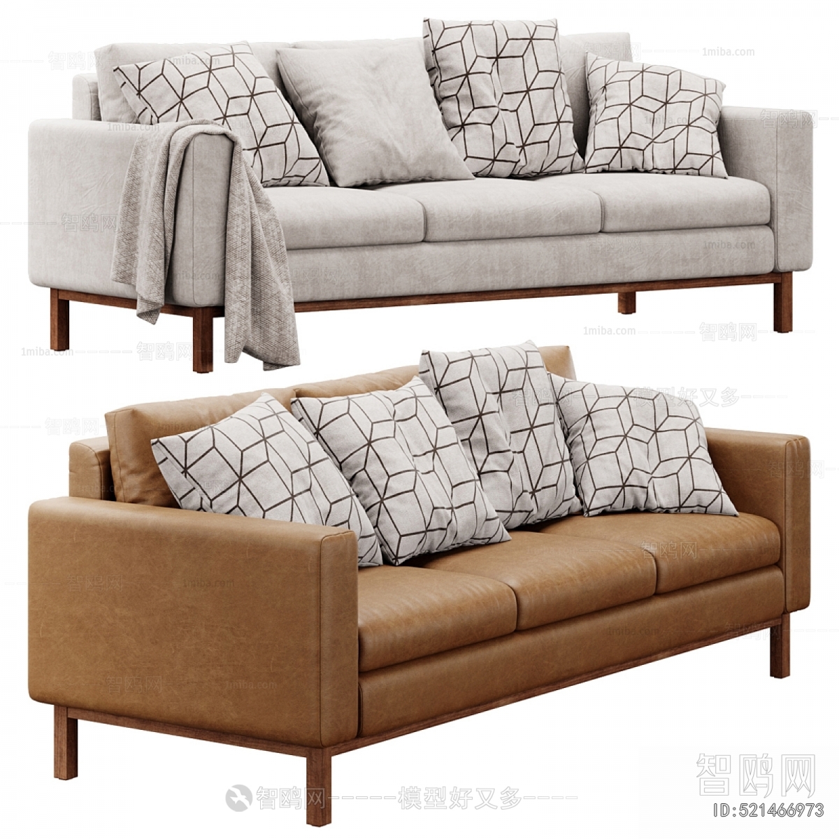 Modern Three-seat Sofa