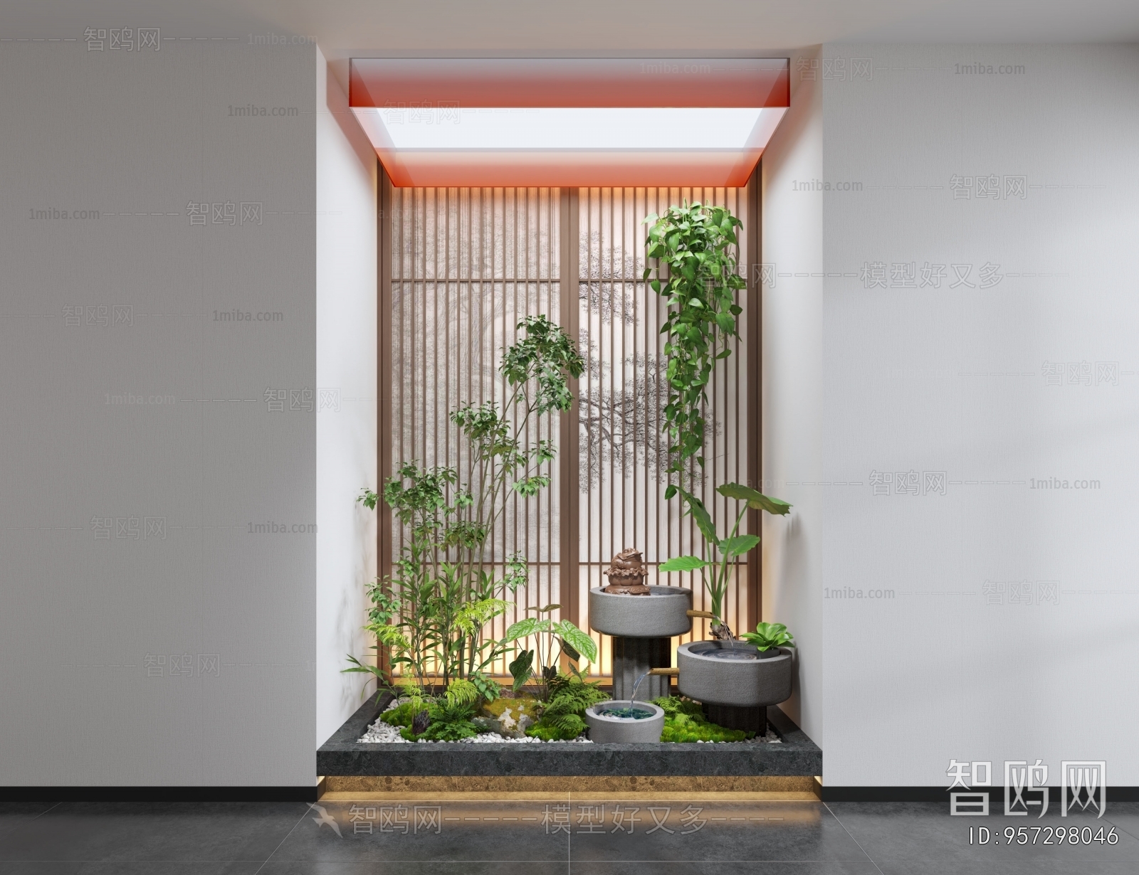 New Chinese Style Plant Landscaping