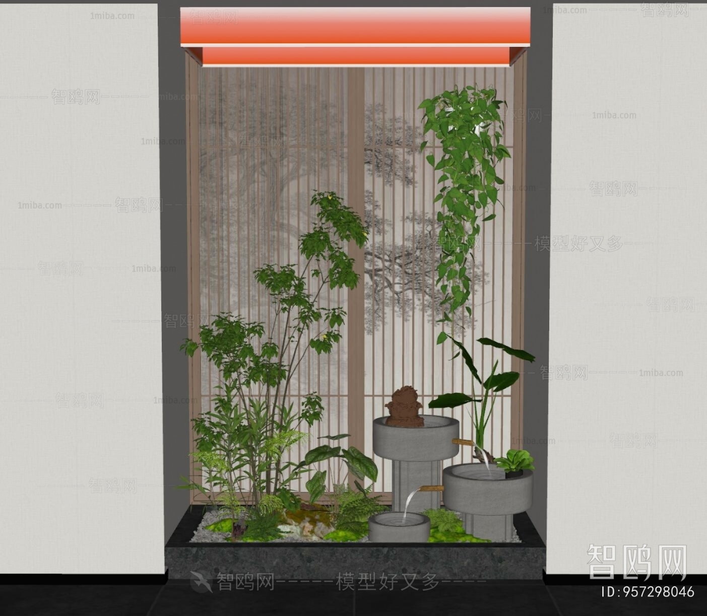 New Chinese Style Plant Landscaping