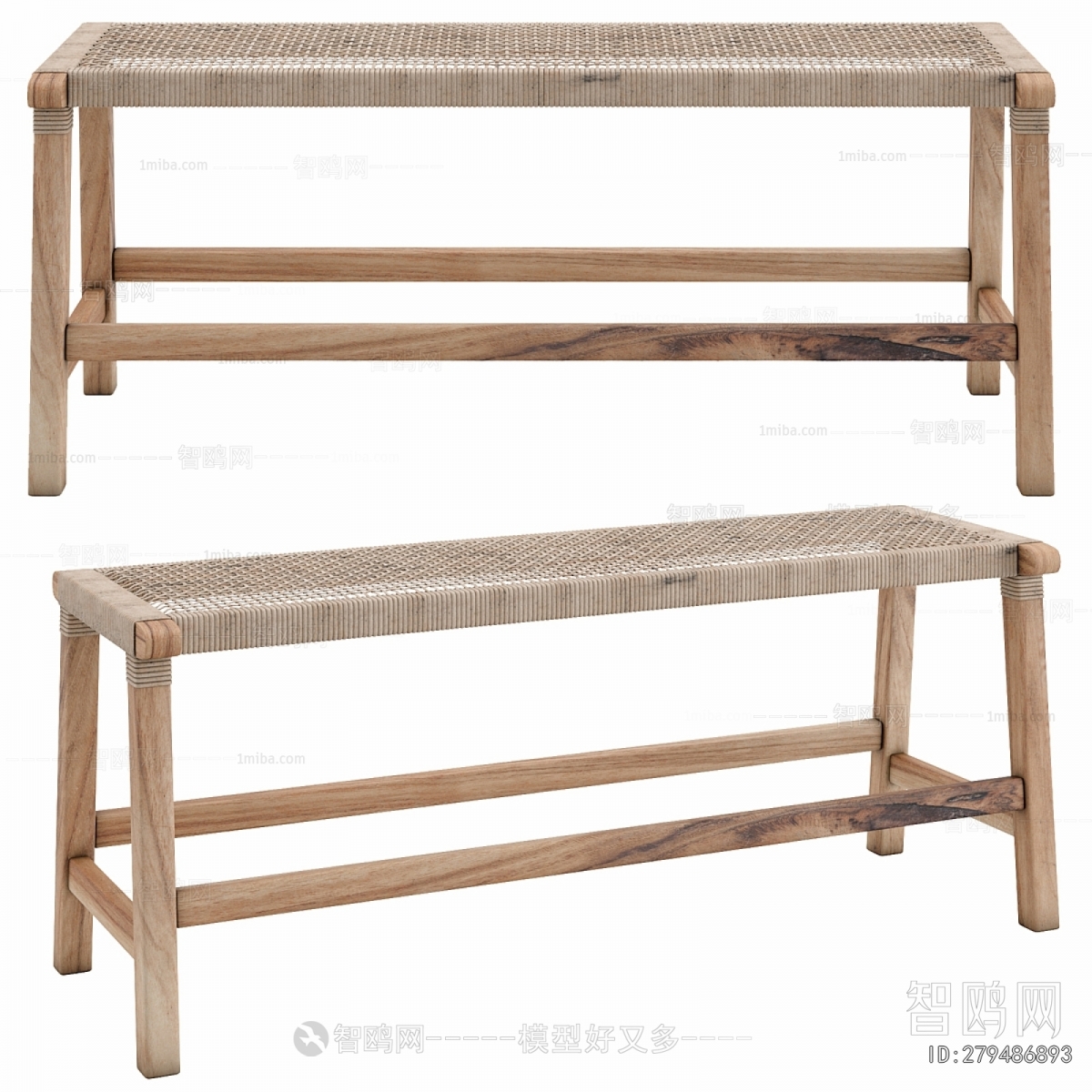 Wabi-sabi Style Bench