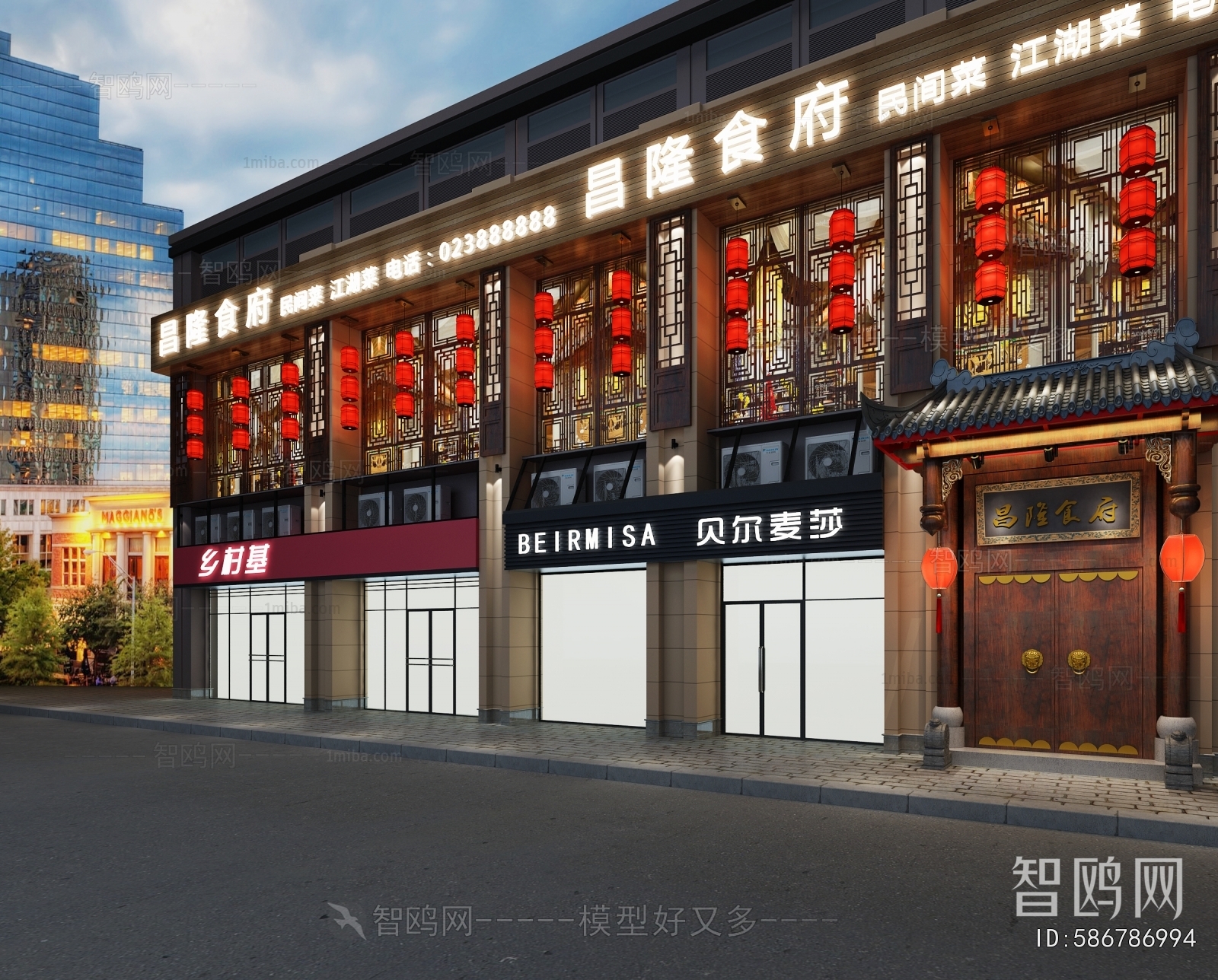 New Chinese Style Facade Element