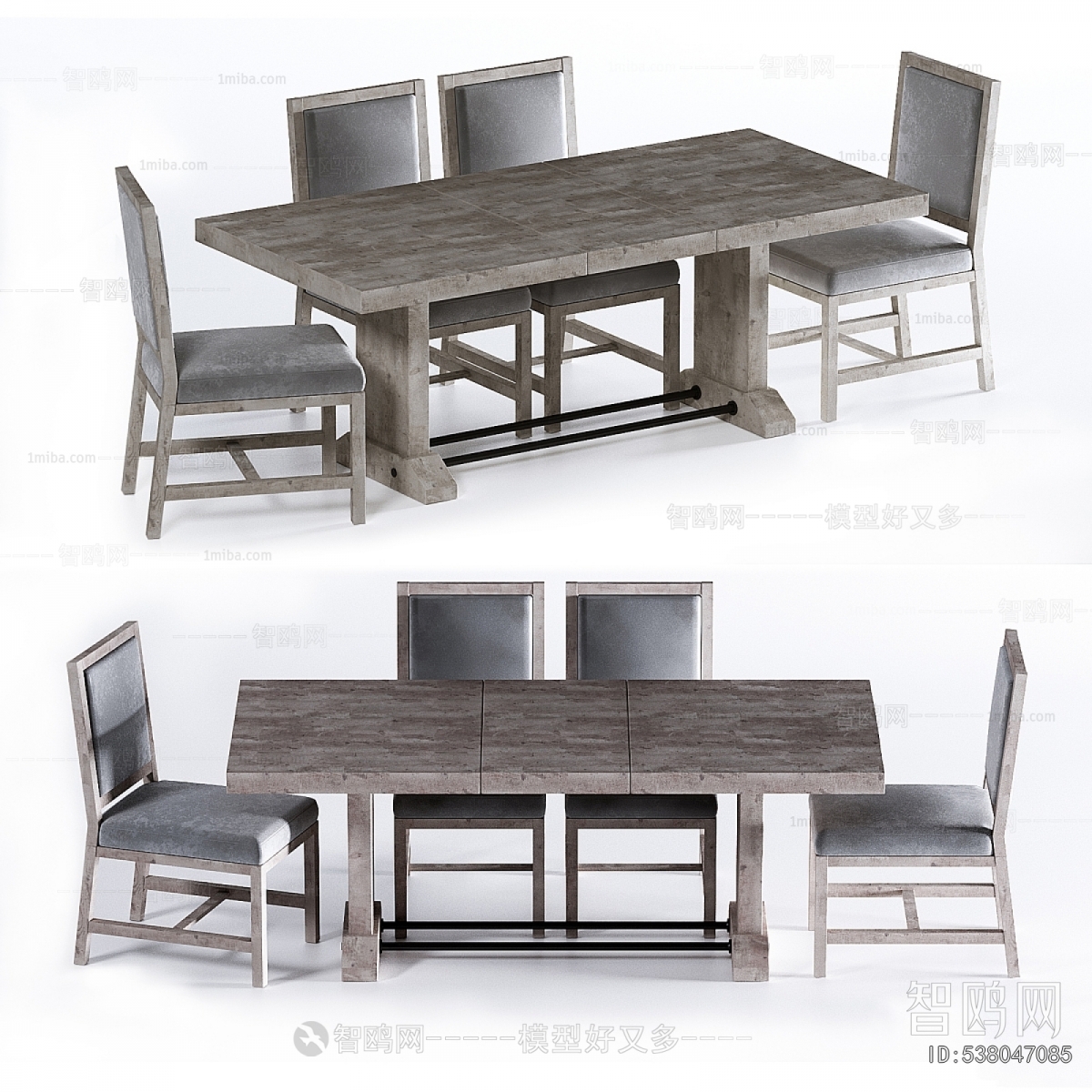 Wabi-sabi Style Dining Table And Chairs