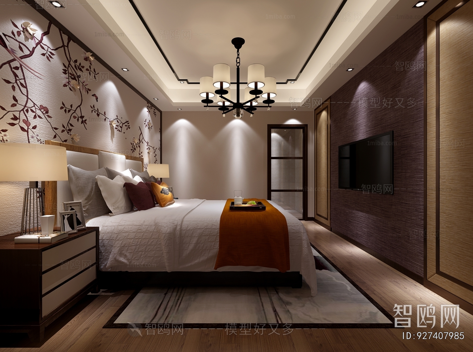 New Chinese Style Bedroom