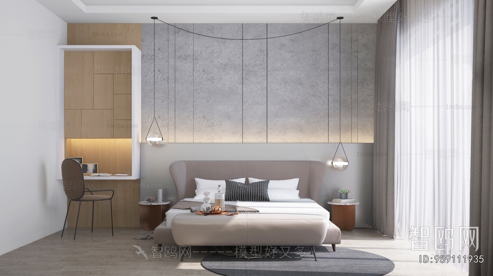 Modern Nordic Style Bedroom